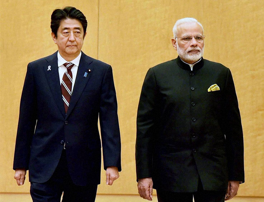 Shinzo Abe and Narendra Modi (PTI File Photo)