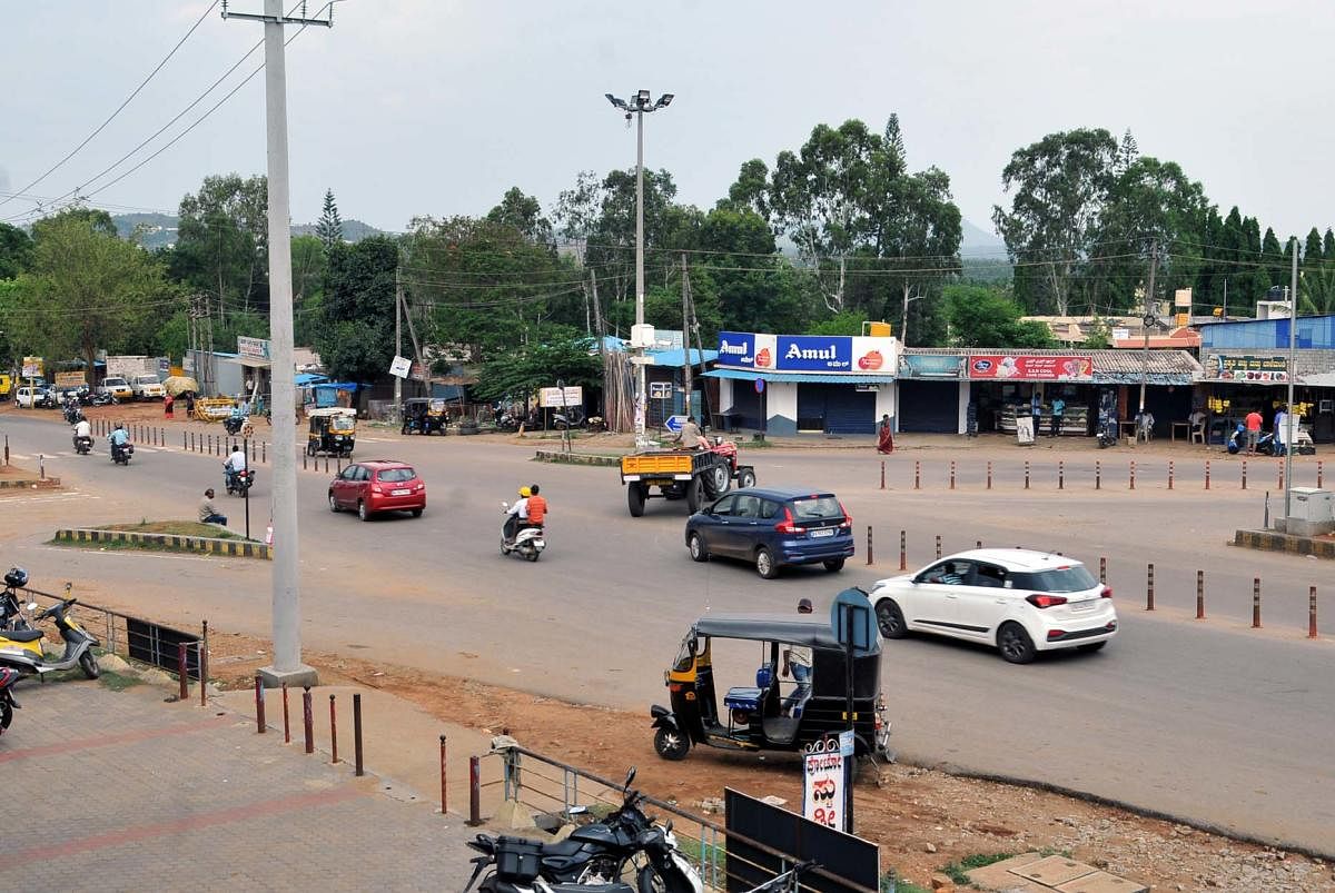 AIT Circle, one of the accident-prone areas identified in Chikkamagaluru.