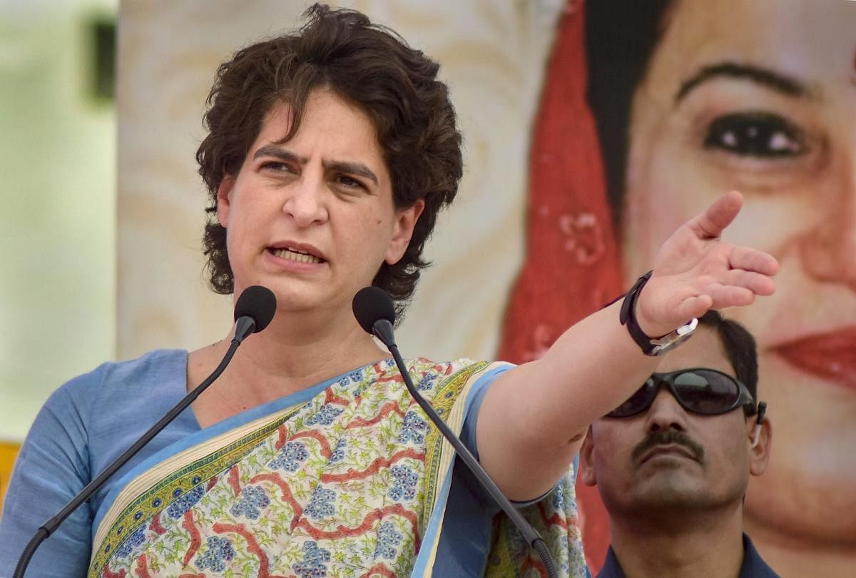 Priyanka Gandhi referred to a recent interview by Modi in which he said there was cloud cover over Balakot when the air strikes were being planned. PTI File photo