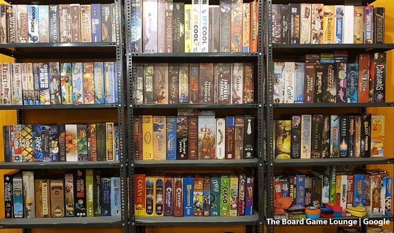 Along with classics like Monopoly and Scrabble, the cafe also has board games like A Game of Thrones: The Board Game, Scythe, Splendor, 7 Wonders among others.  (Image courtesy: The Board Game Lounge/Google map)