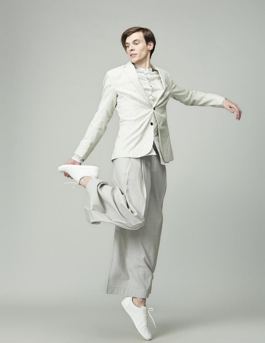The idea for palazzo pants for men by Suket Dhir was inspired by his grandfather’s pyjamas.