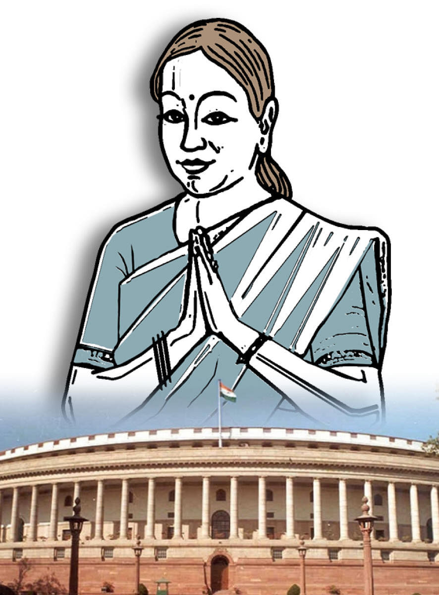 Representation of women in Parliament. DH Graphics