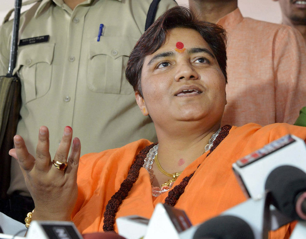 Thakur, an accused in the 2008 Malegaon blast case, said she felt it was now time for some "soul searching". File photo