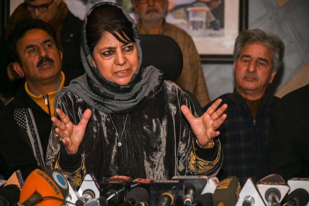 Peoples Democratic Party (PDP) President Mehbooba Mufti. (PTI File Photo)