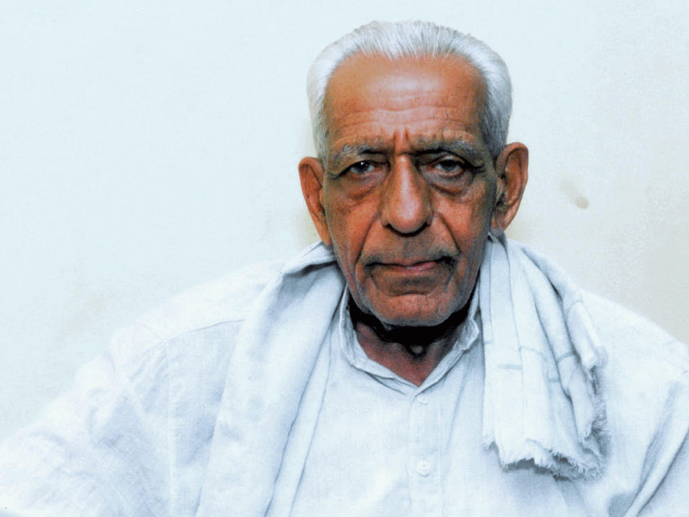 Freedom fighter HS Doreswamy. DH file photo