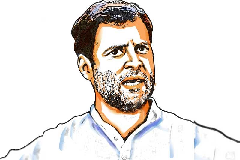 The Congress tally stood at 51 seats at the time of writing, a total increase of seven seats as compared to its 2014 tally. The party was unable to win a single seat in over a dozen states and Gandhi himself lost in the family pocket borough of Amethi to BJP’s Smriti Irani. (DH Illustration)