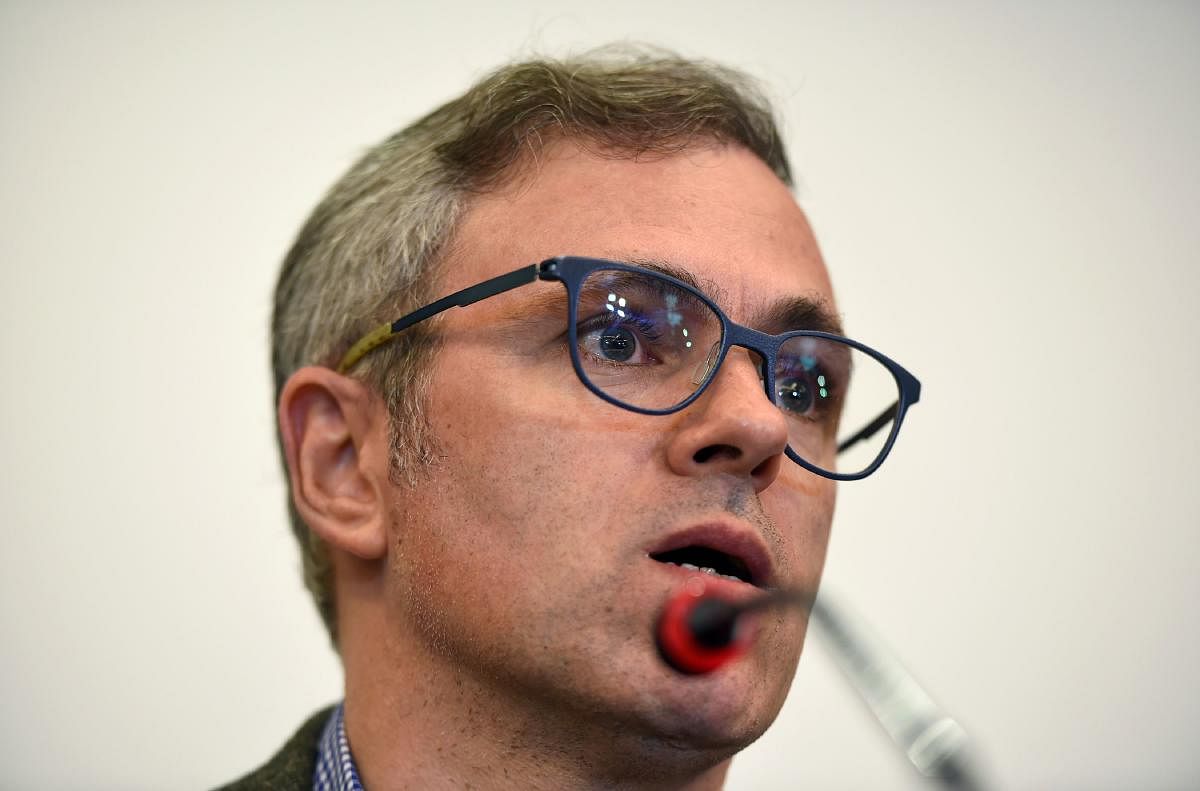 Kashmir's main opposition leader of the National Conference (NC) and former chief minister of Jammu and Kashmir Omar Abdullah. (Photo by AFP)