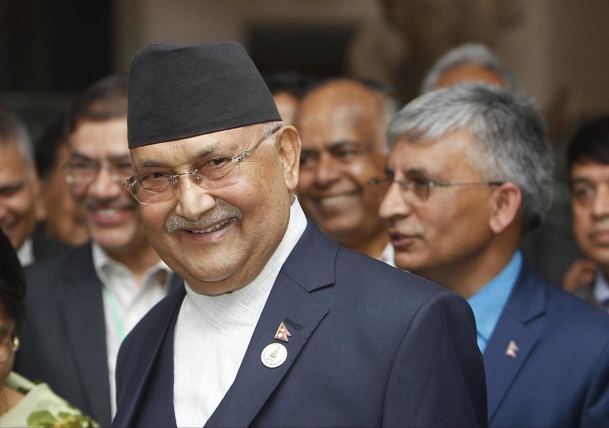 As the early trends in the vote count indicated a resounding victory for Modi, Oli posted a tweet wishing him a successful tenure. AP/PTI File photo