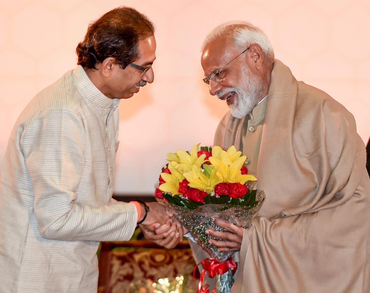 The Uddhav Thackeray-led party had often criticized the BJP in the last five years but eventually sealed a fresh alliance with it ahead of the Lok Sabha polls. PTI File photo