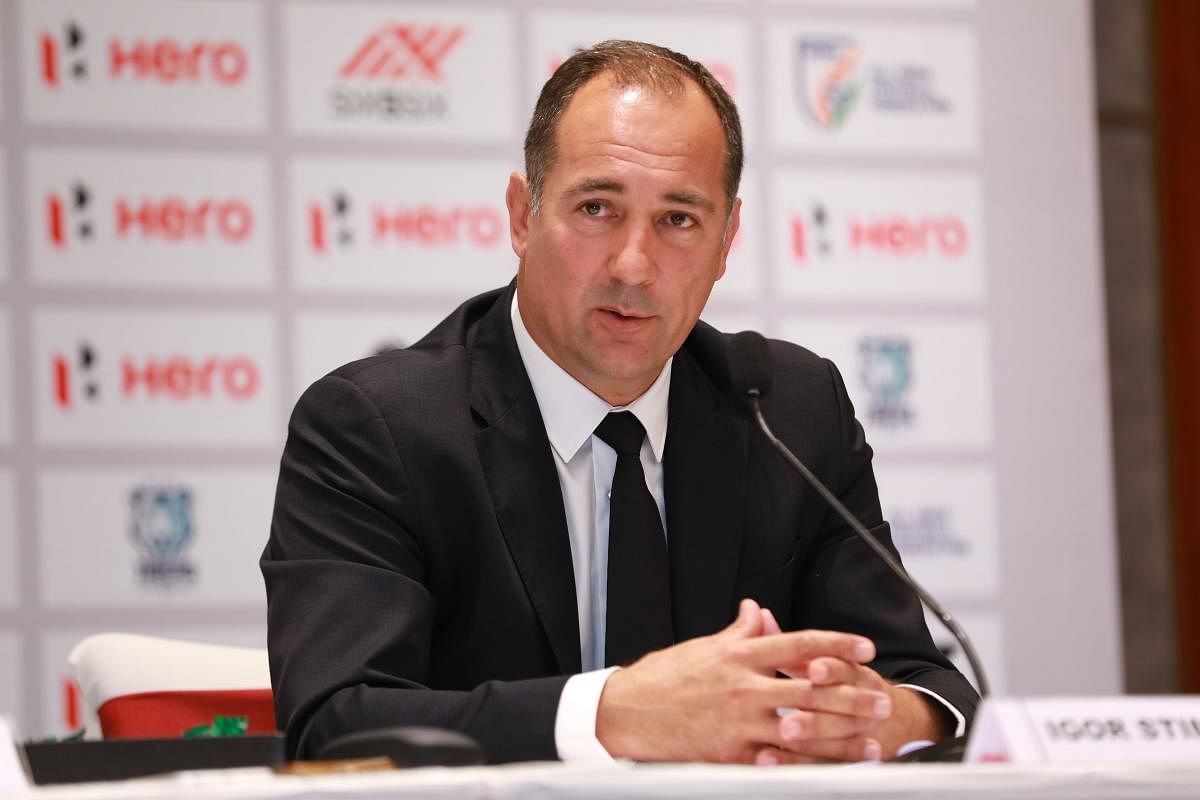 Indian football team head coach Igor Stimac during his first press interaction on Friday