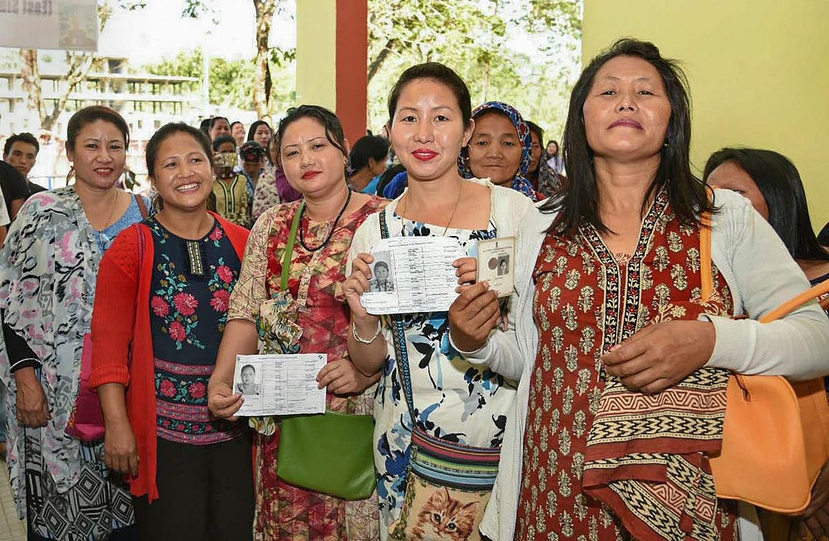 Itanagar: Women outnumber male voters, but only three women could make it to the 60-member Assembly this time in Arunachal Pradesh. (PTI File Photo)