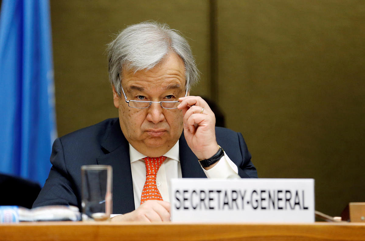 UN Secretary-General Antonio Guterres has refuted accusations that its envoy is aiding the rebels. 