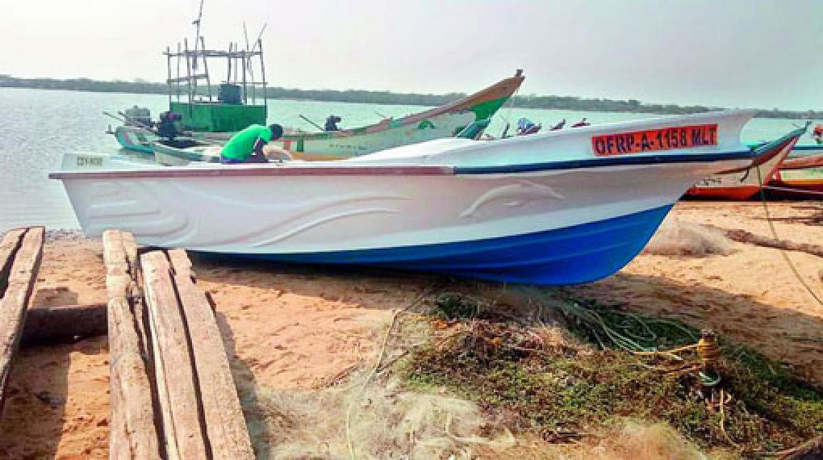 The sighting of an abandoned speed boat with SriLankan markings on the coastline 50 km from Satish Dhawan Space Centre on May 19, 2019 (File Photo)