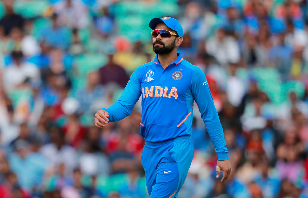 India's captain Virat Kohli during the warm-up match between India and New Zealand. Credit: Reuters/Andrew Couldridge 