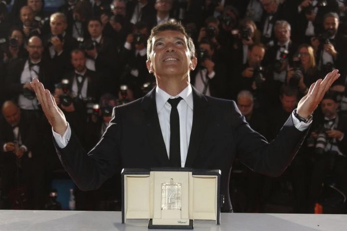 Hollywood actor Antonio Banderas wins Cannes 'best actor' as Almodovar alter ego. AFP Photo