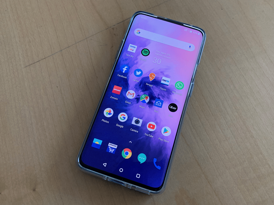 OnePlus 7 Pro suffering phantom touch issue; picture: Rohit KVN/DH Photo