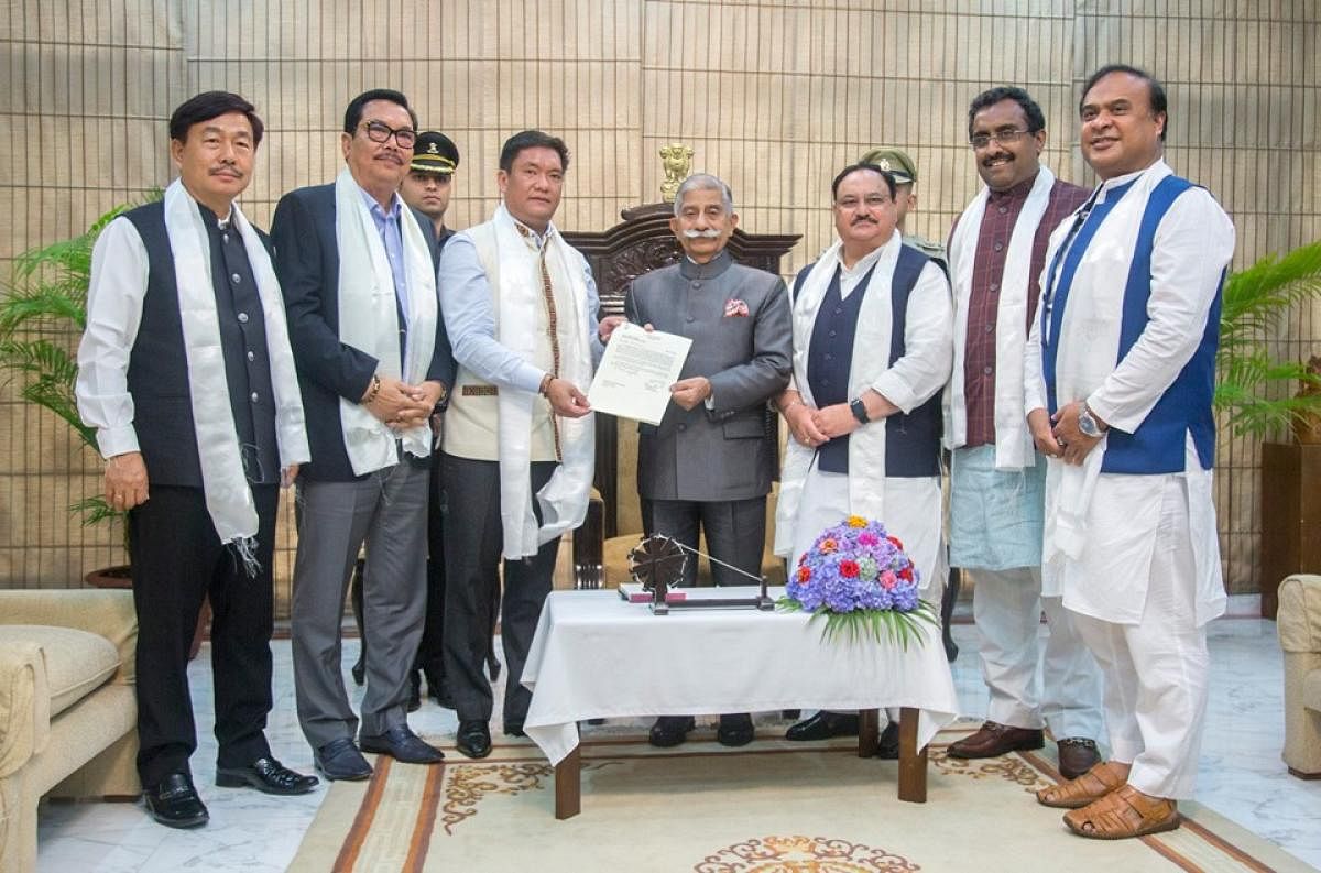 Khandu will take oath as the new chief minister on May 29, where Union minister J P Nadda, Assam minister Himanta Biswa Sarma, BJP general secretary Ram Madhab, among others are likely to attend the ceremony.
