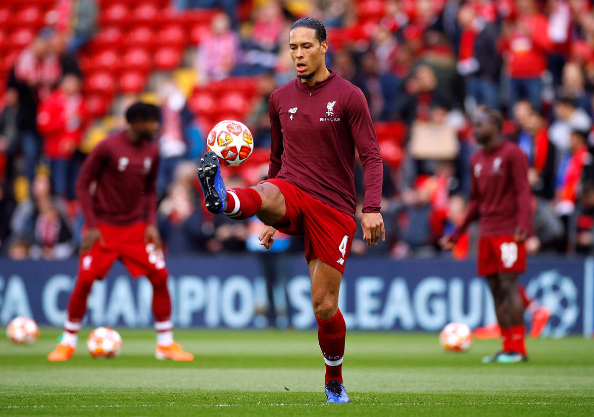  Virgil van Dijk, who become the first defender in 14 years to be crowned the PFA Player of the Year this season, has been one of the most influential players for Liverpool. REUTERS 