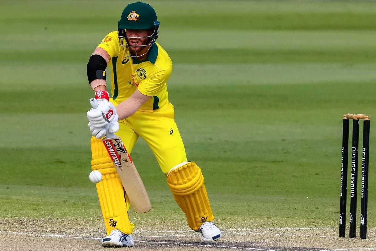 BIG GUN: Australian opener David Warner will be keen to make up for the lost time. AFP
