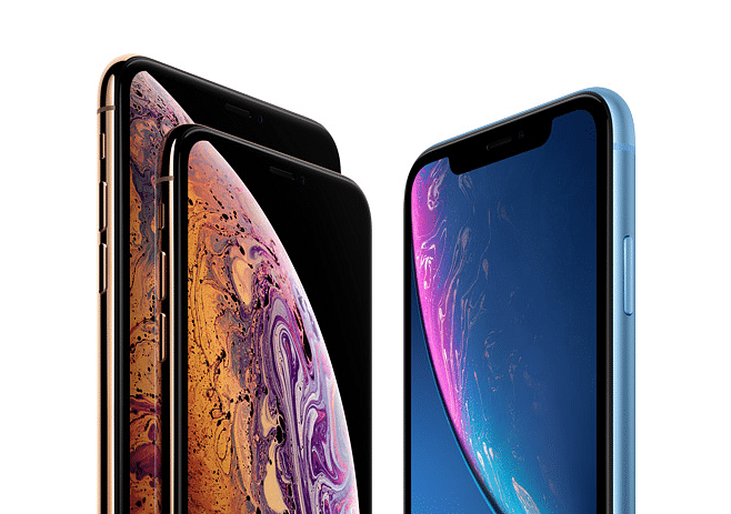 iPhone XS, XS Max and XR series; picture credit: Apple India website