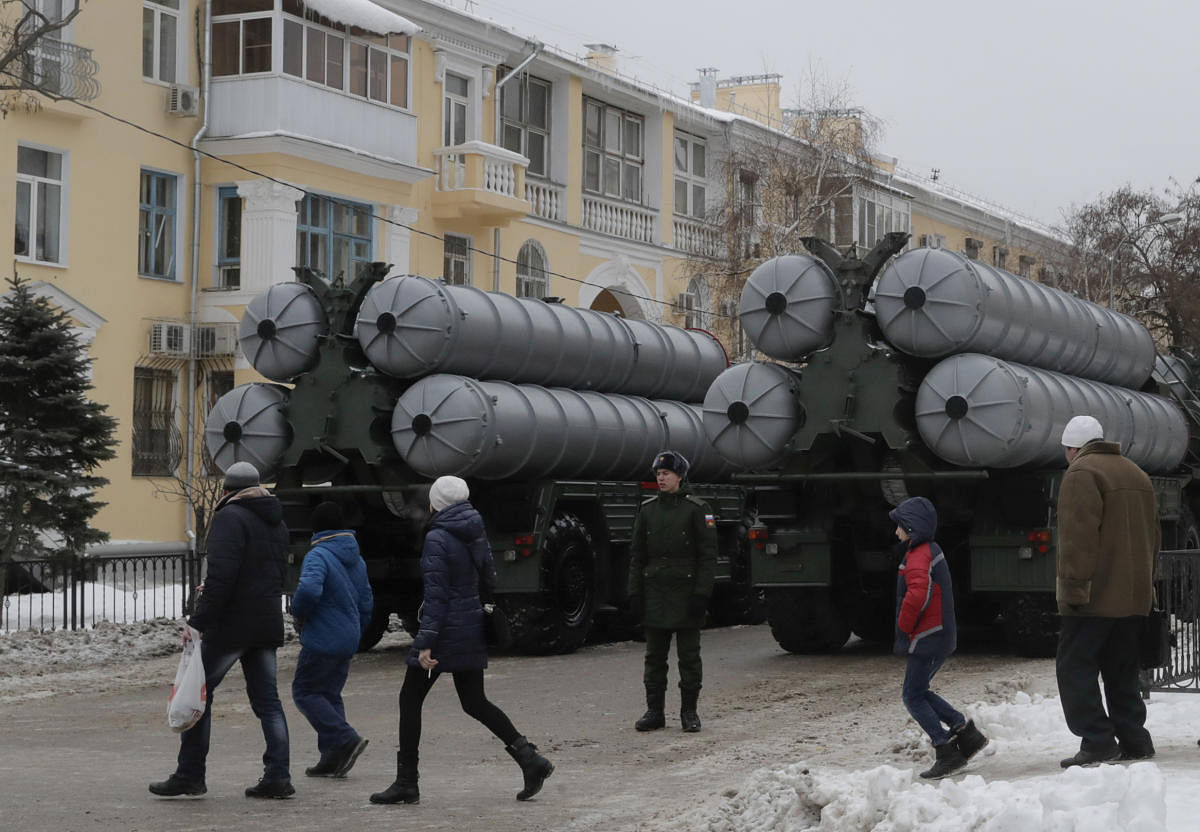 Russian S-400 missile air defence systems. Reuters file photo