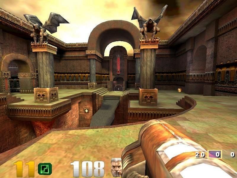 A team of programmers at a British artificial intelligence company has designed automated "agents" that taught themselves how to play the seminal first-person shooter. Screenshot: Steam/Quake III Arena