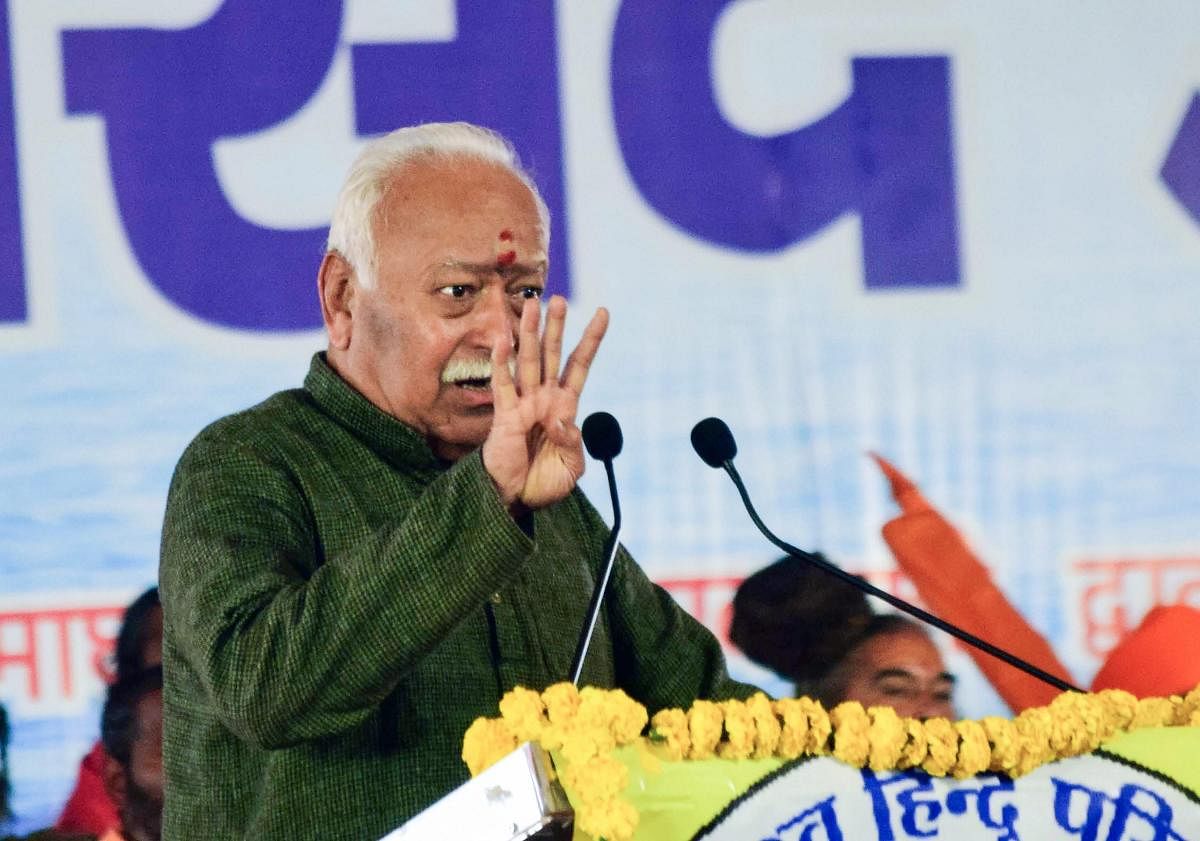 RSS Chief Mohan Bhagwat. (PTI File Photo)