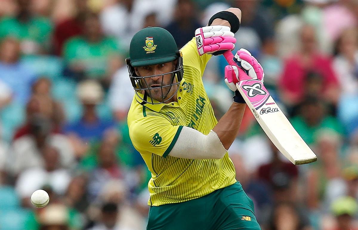 Faf du Plessis admitted he will have a massive task at hand when injury-hit South Africa face India on Wednesday. AFP 