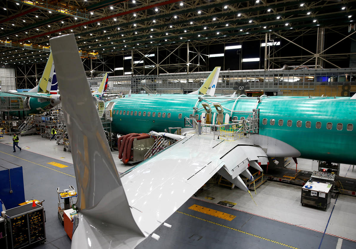 A 737 Max aircraft is pictured at the Boeing factory in Renton, Washington, US on March 27, 2019. (REUTERS File Photo)