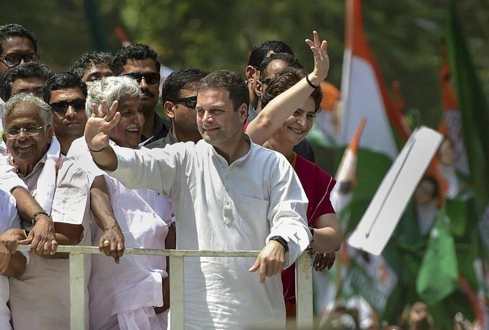 Rahul Gandhi during election campaign in Wayanad (PTI File Photo)  