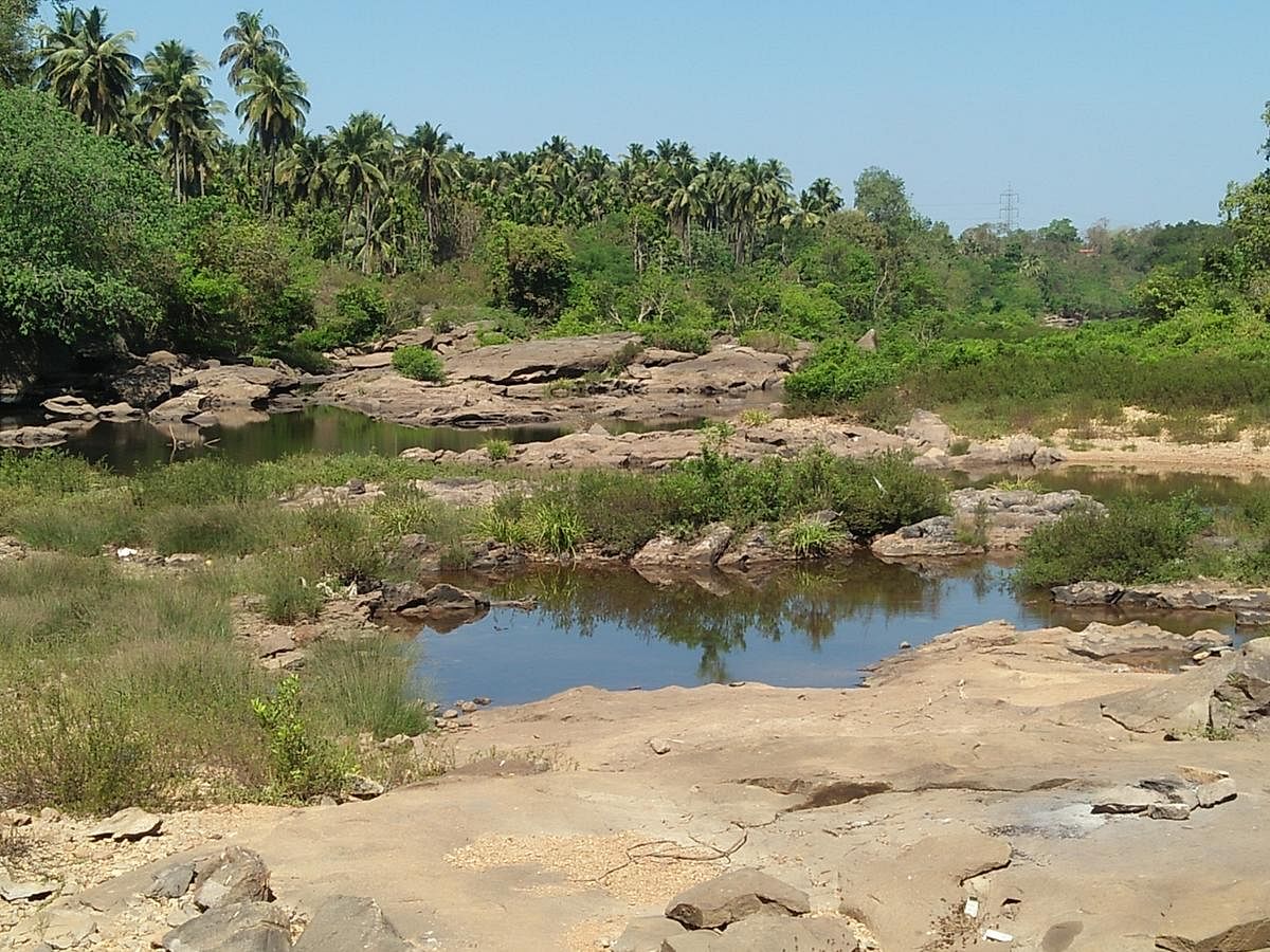 River Seetha has dried up at many places along its course.