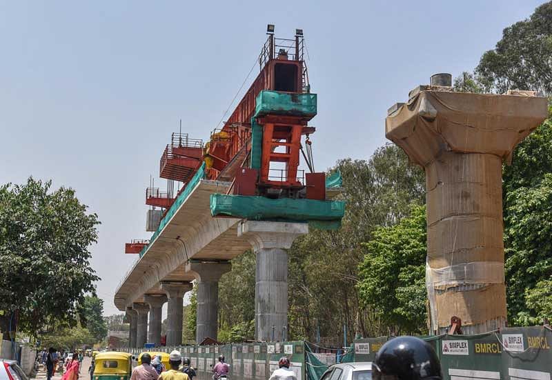 In October 2018, BMRCL revised the cost of Phase 2 from Rs 26,405 crore to Rs 32,000 crore. (DH Photo)