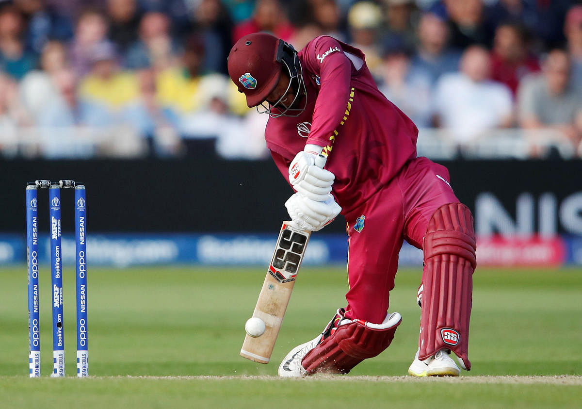 West Indies' Shai Hope in action. (Reuters)