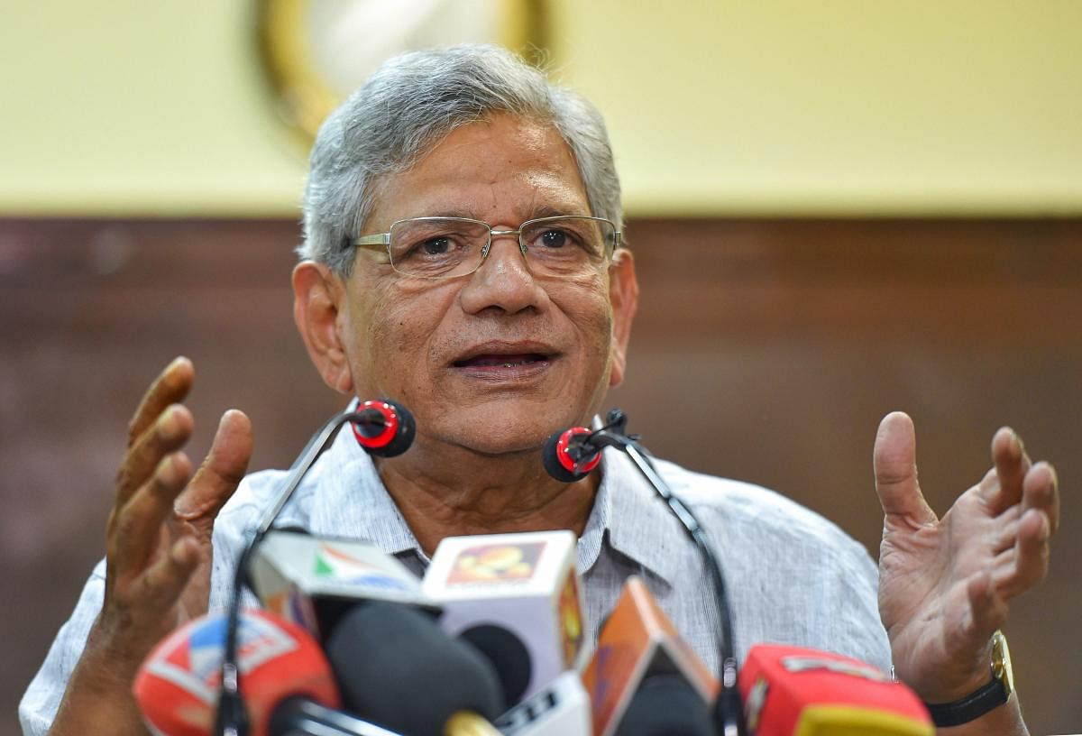 CPI(M) general-secretary Sitaram Yechury said that the Election Commission could not implement its assurance to conduct "free and fair polls". (PTI File Photo)