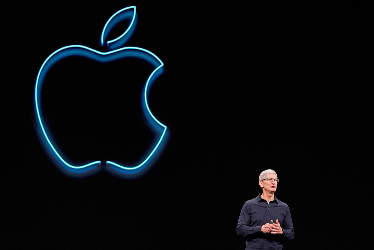 Apple CEO Tim Cook at the WWDC event.