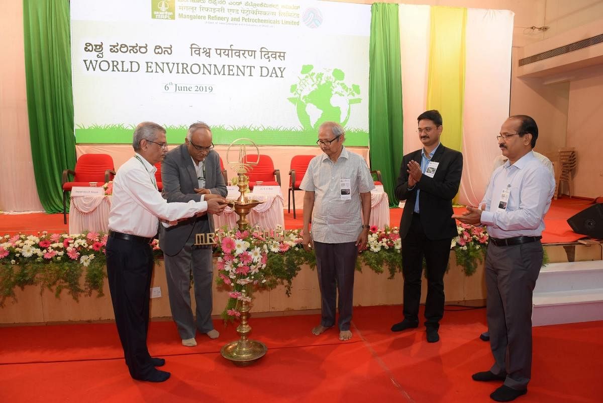 MRPL Managing Director M Venkatesh inaugurates World Environment Day programme in Mangaluru. 