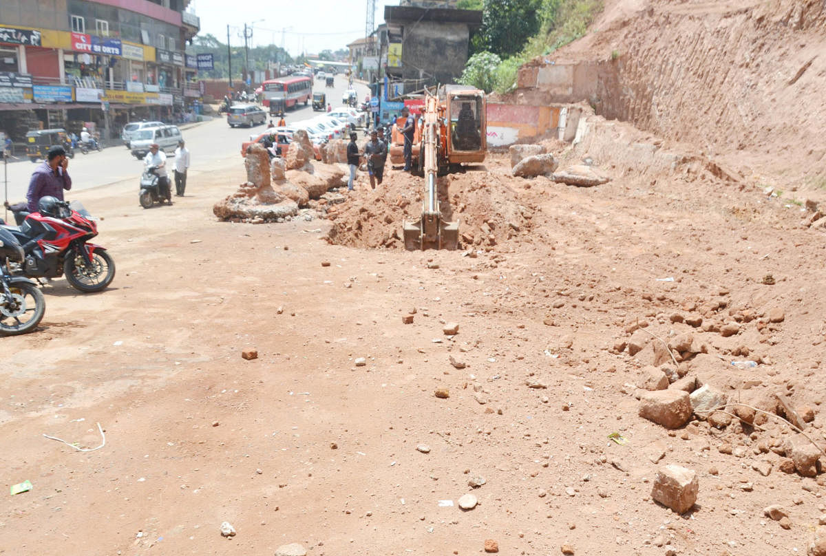 The site where Madikeri Square will come up.