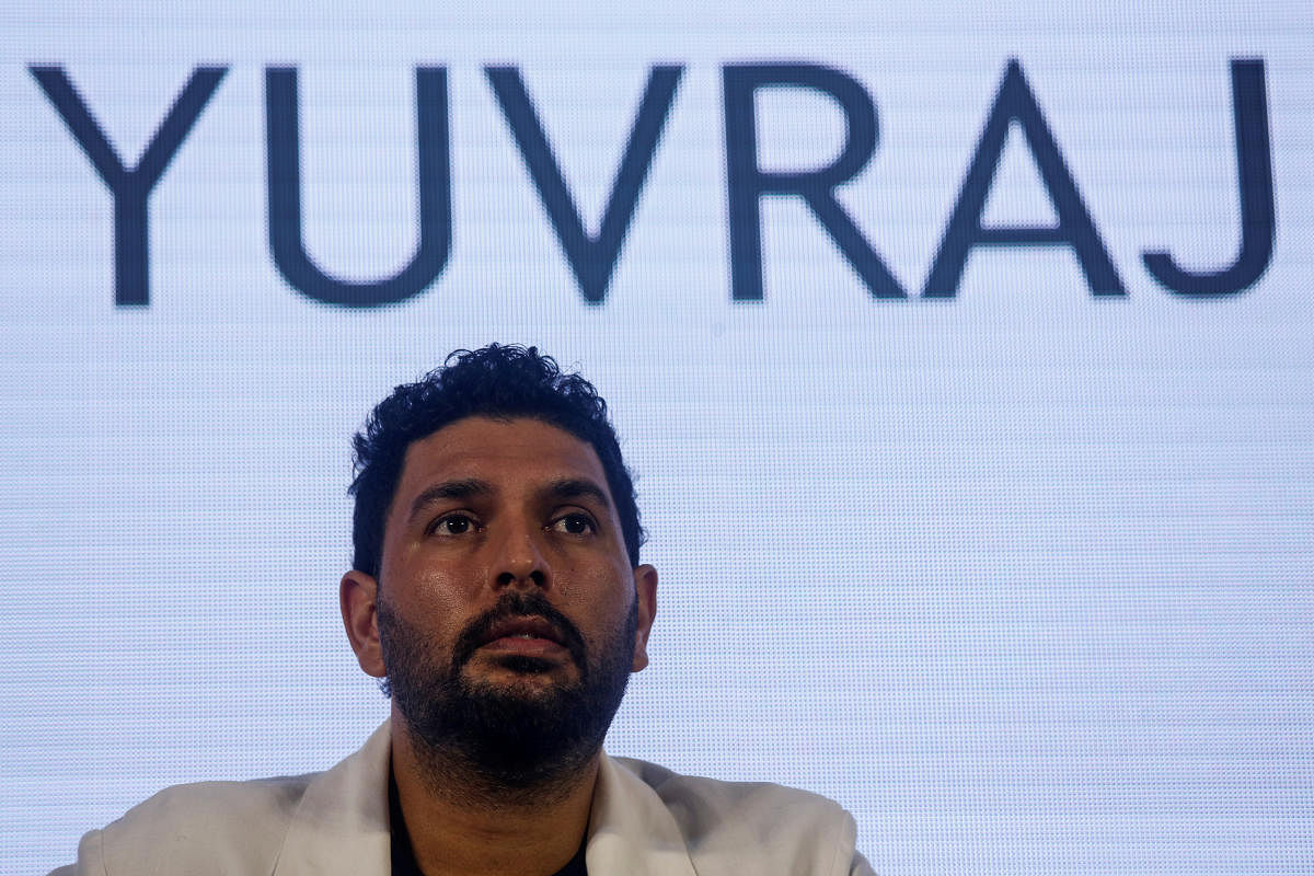 Indian cricket player Yuvraj Singh attends a news conference after announcing his retirement from international cricket in Mumbai. (Reuters Photo)