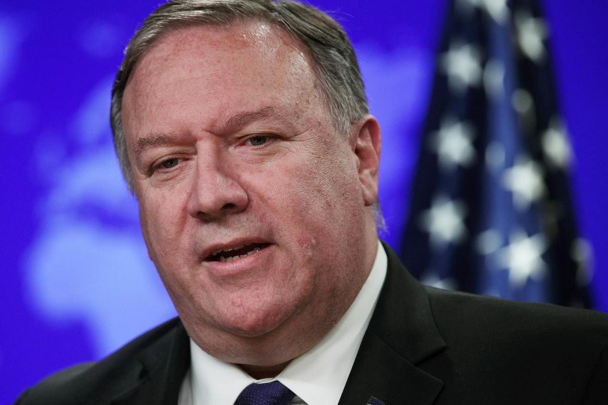 Pompeo would leave for New Delhi on June 24, State Department spokesperson Morgan Ortagus told reporters on Monday. (AFP File Photo)