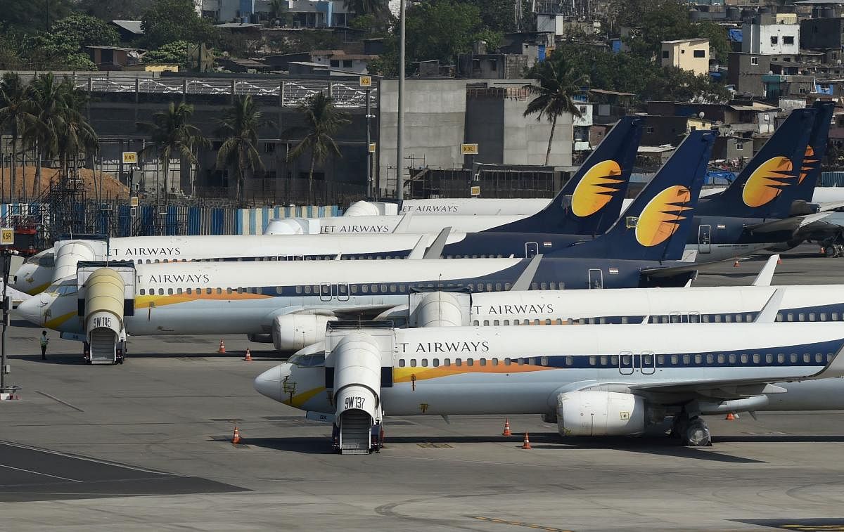 Shares of Jet Airways on Tuesday plummeted nearly 11 percent amid reports that Hinduja Group and Etihad Airways may not proceed with plans to resurrect the debt-ridden airline. (AFP File Photo)