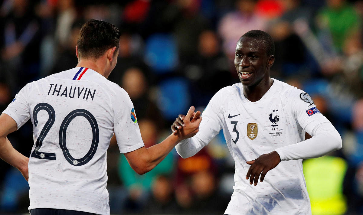France's Ferland Mendy (right) has become Real Madrid's fourth summer signing so far this season. Reuters