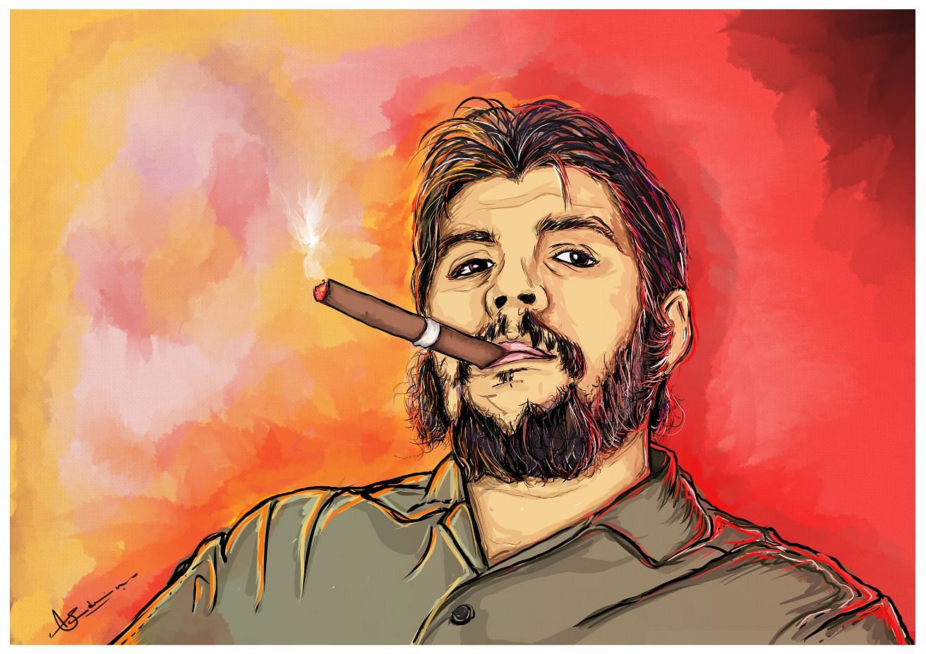 Ernesto "Che" Guevara - by Shidhin Jacob (Photo: Shidhin Jacob - dribble)