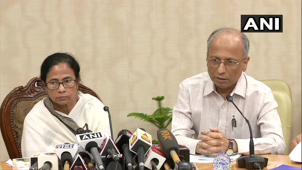 Banerjee also said that earlier she tried to talk to the agitating junior doctors more than once but they refused to talk to her. She described the behaviour. (Image courtesy ANI/Twitter)
