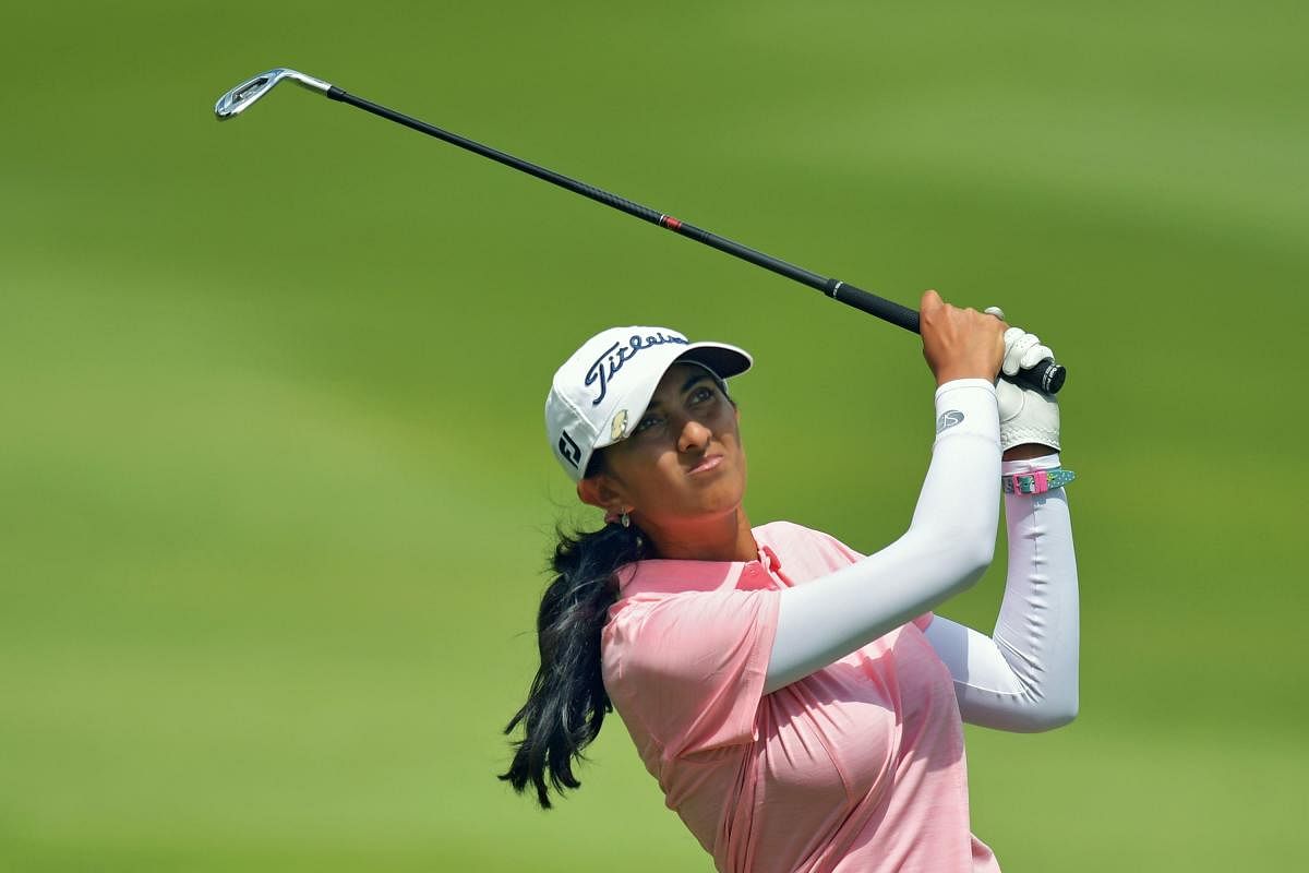 Aditi Ashok was six-under through 16 holes in the second round of the Meijer LPGA Classic. (AFP Photo)