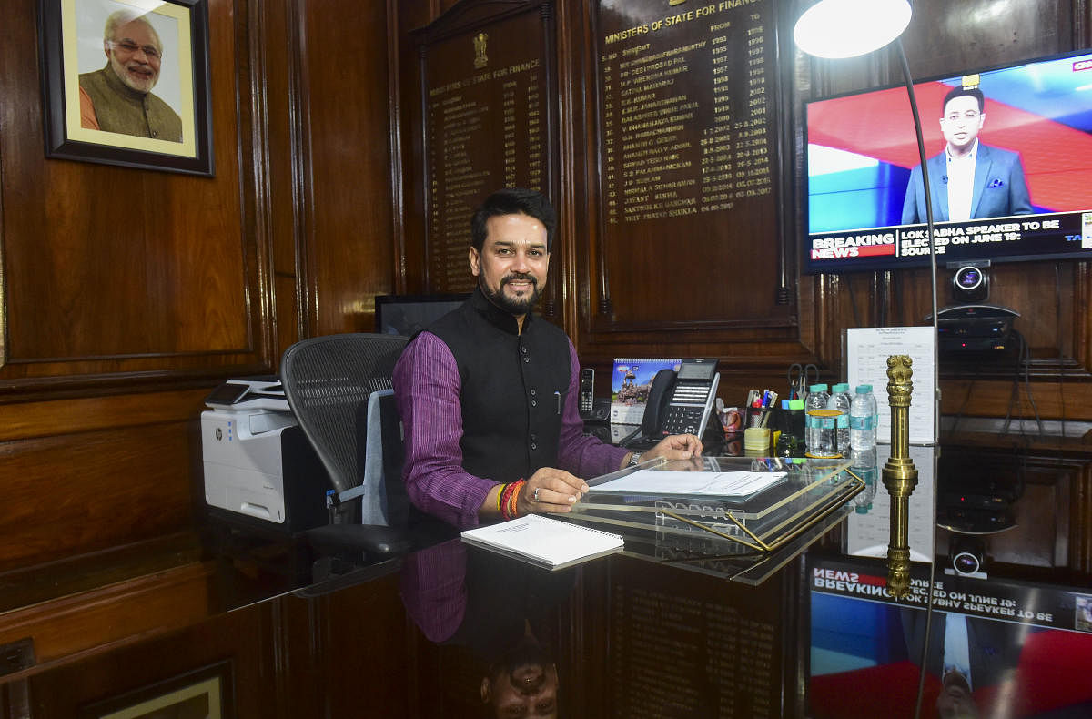 Minister of State for Finance Anurag Thakur (Photo PTI)
