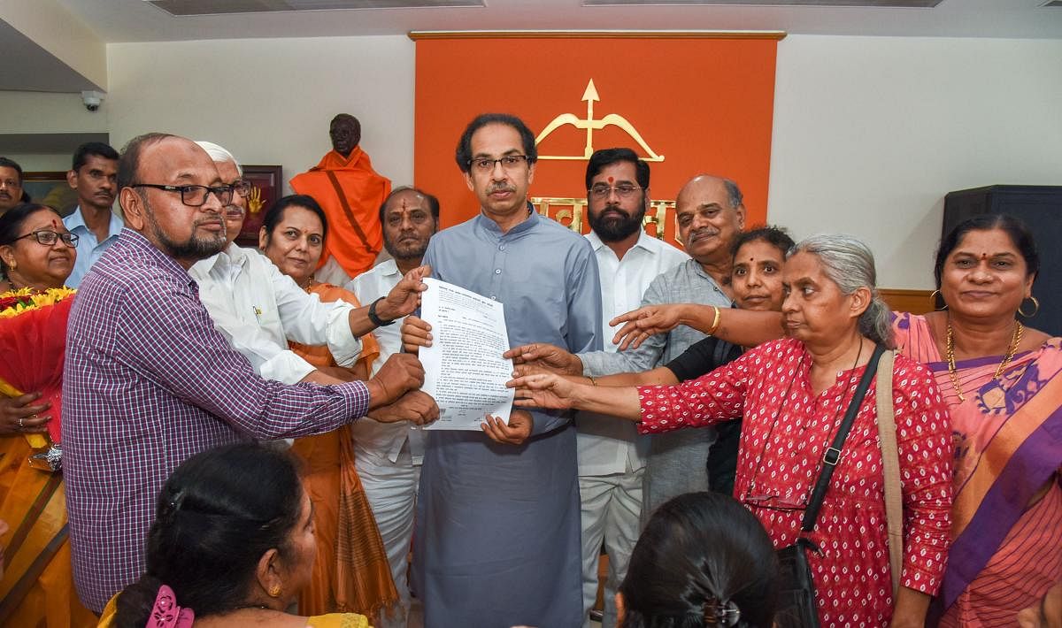 Party chief Uddhav Thackeray has written to the Union Minister of Parliamentary Affairs informing it about Vinayak Raut's appointment. (PTI Photo)