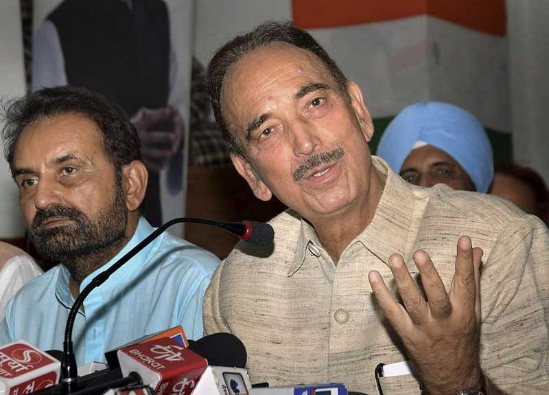 Leader of the Opposition Ghulam Nabi Azad skirted questions on whether the Congress would attend the meeting of presidents of political parties in Parliament convened by Modi on Wednesday to discuss electoral reforms, particularly 'one nation, one poll', a pet agenda of the BJP. (PTI File Photo)