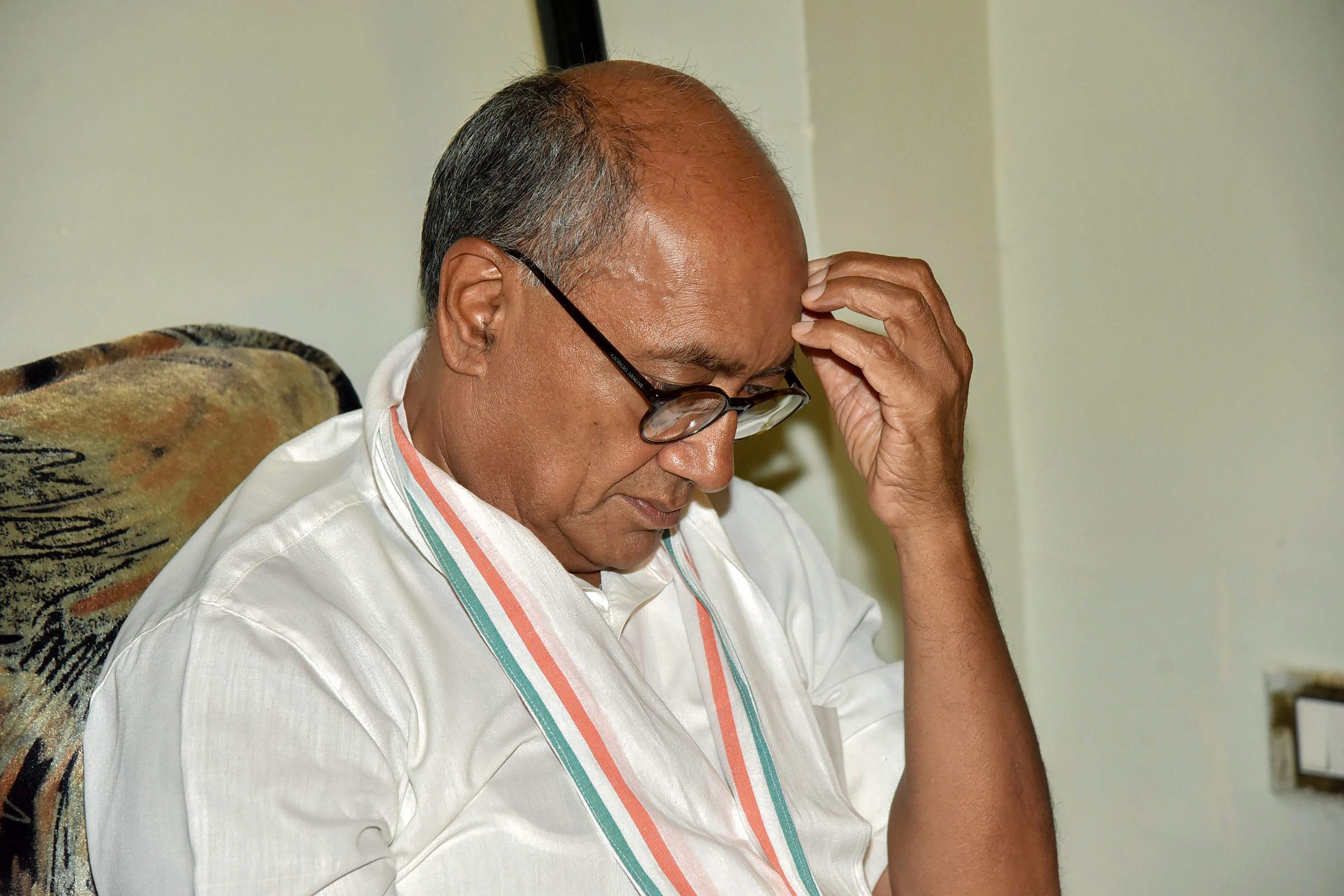  senior Congress leader and former Madhya Pradesh Chief minister Digvijay Singh on Wednesday raised an objection on the Twitter's platform’s policies.  (PTI Photo)