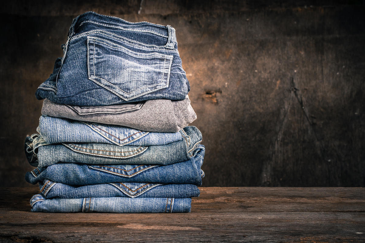Scientists have developed an efficient, low-cost method that can convert waste denim into reusable cotton fibres. (DH Photo)