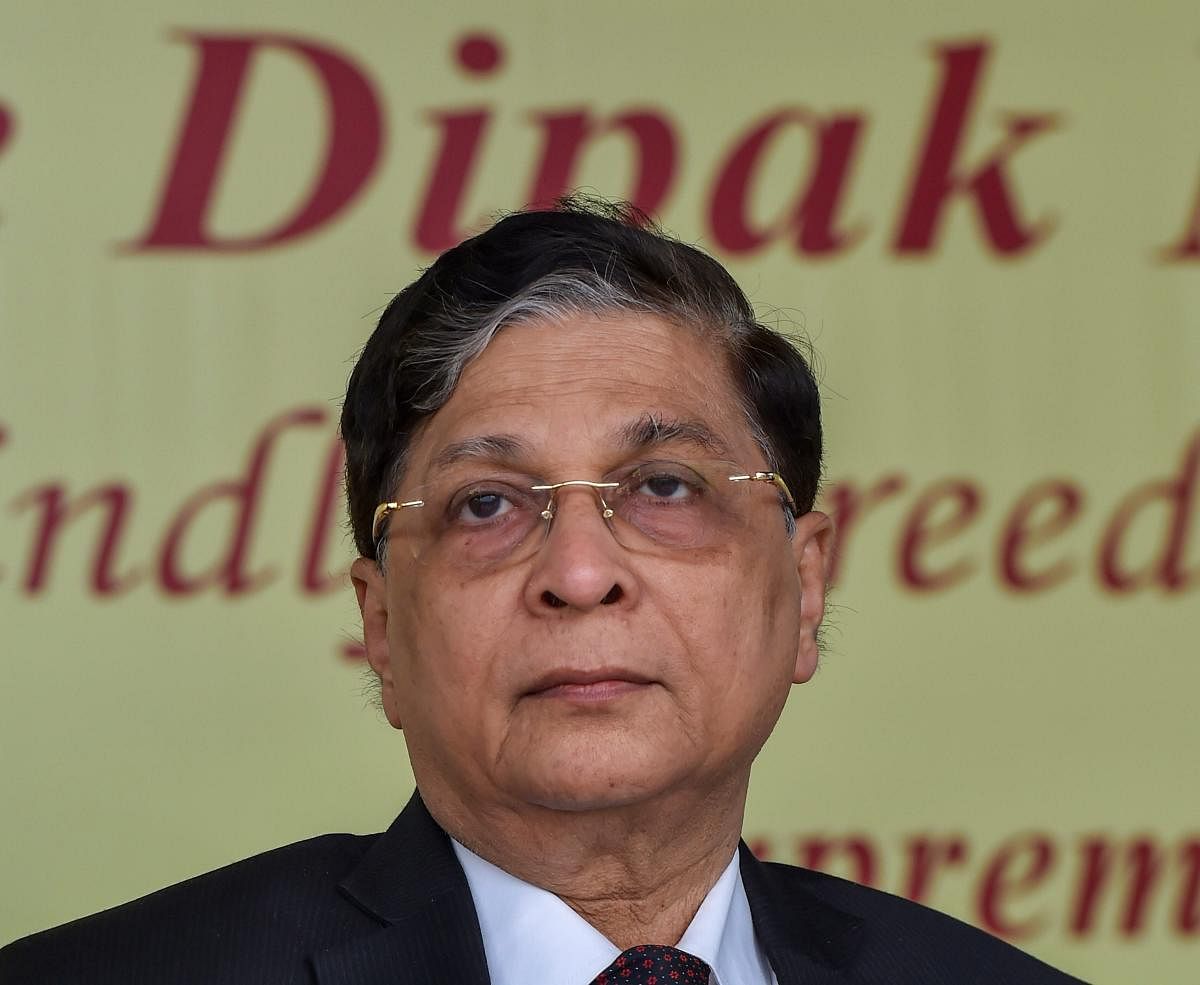 Former Chief Justice of India Dipak Misra (PTI File Photo)